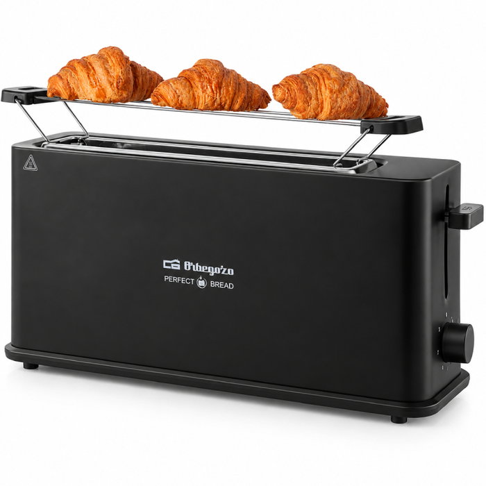 Orbegozo TO 4114 Tostadora de ranura larga, 850W, negro